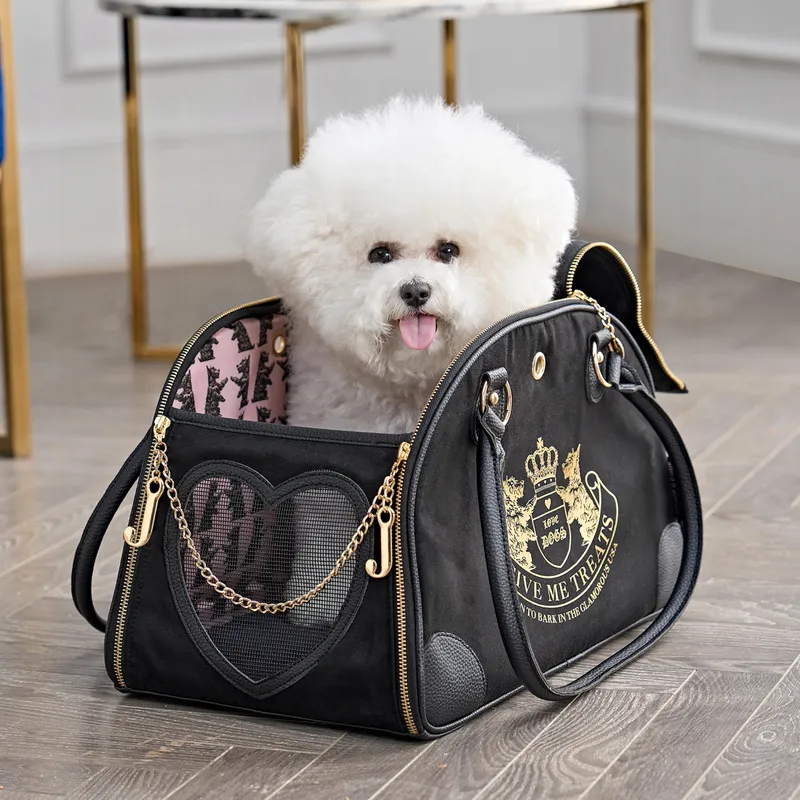 JUICY COUTURE Stijlvolle Zwarte Draagtas Kleine Honden en Katten — foto 1