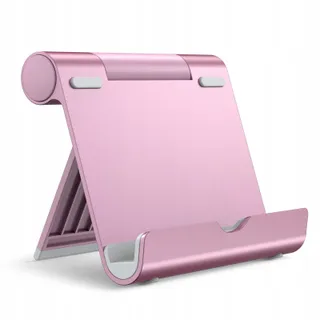 JETech Tabletstandaard Verstelbaar Opvouwbaar iPad Galaxy Tab Roze — miniatuur 1