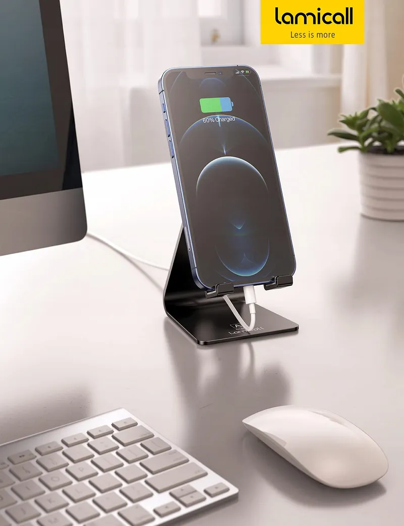 LAMICALL Verstelbare Telefoonstandaard voor iPhone Samsung Smartphone — foto 6