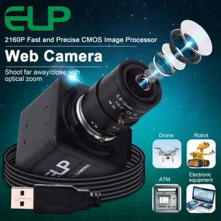 ELP 4K Ultra HD USB Camera Zoom 5-50mm Videoconferentie — miniatuur 7