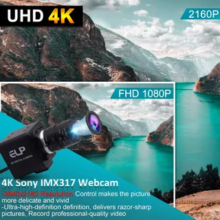 ELP 4K Ultra HD USB Camera Zoom 5-50mm Videoconferentie — miniatuur 2