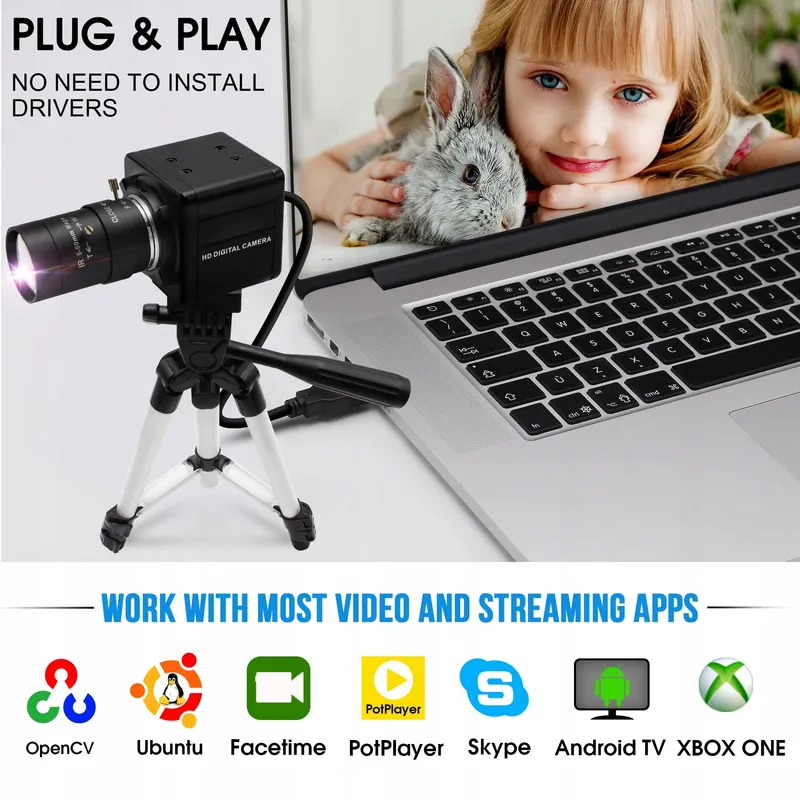 ELP 4K Ultra HD USB Camera Zoom 5-50mm Videoconferentie — foto 4