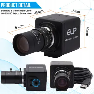 ELP 4K Ultra HD USB Camera Zoom 5-50mm Videoconferentie — miniatuur 6