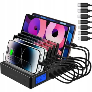 Snellaadstation PD20W QC3.0 Meerdere USB-Poorten 7-in-1 — miniatuur 1