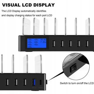 Snellaadstation PD20W QC3.0 Meerdere USB-Poorten 7-in-1 — miniatuur 3