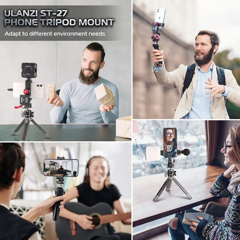 ULANZI ST-27 Metalen Statiefadapter Telefoonhouder — foto 6