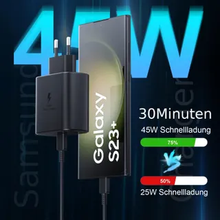 BENSN Oplader 45W voor Android Galaxy Snelladen — miniatuur 2