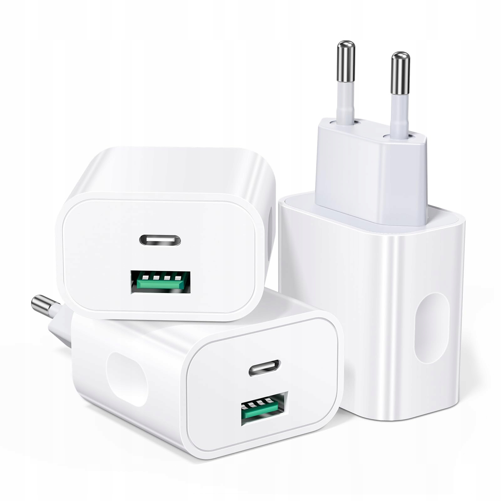 Abetcabe Set 3 USB C Opladers 20W PD3.0 QC3.0