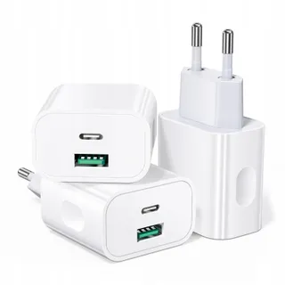 Abetcabe Set 3 USB C Opladers 20W PD3.0 QC3.0 — miniatuur 1