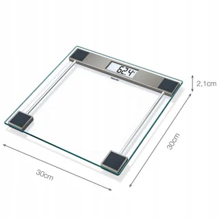 BEURER Cristal GS 11 Glazen Weegschaal Digitaal LCD 150kg Transparant — miniatuur 4