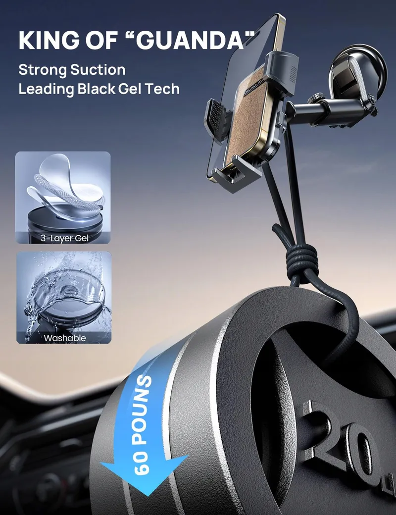 Universele Autohouder Telefoon iPhone 15 14 13 12 Smartphones — foto 3