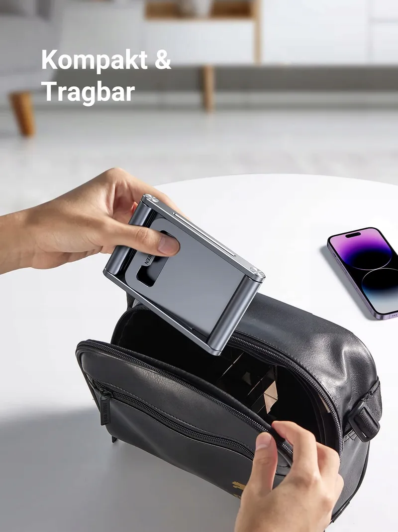 UGREEN Telefoonstandaard Aluminium Verstelbaar iPhone Galaxy Huawei — foto 6