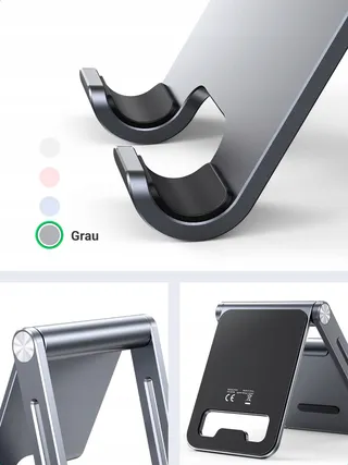 UGREEN Telefoonstandaard Aluminium Verstelbaar iPhone Galaxy Huawei — miniatuur 4