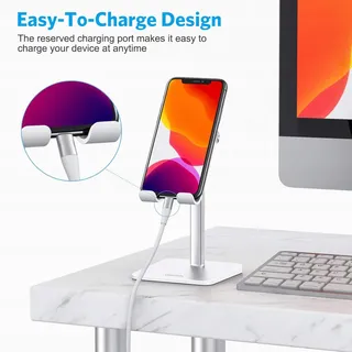 OMOTON Verstelbare Telefoonstandaard Compatibel Met iPhone En Smartphones — miniatuur 4