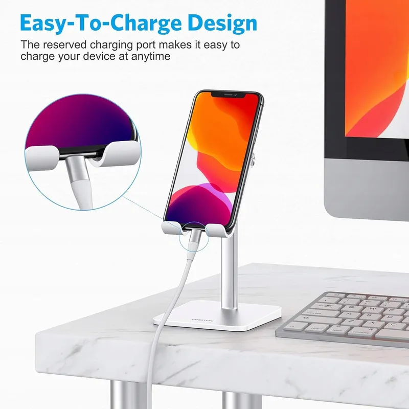 OMOTON Verstelbare Telefoonstandaard Compatibel Met iPhone En Smartphones — foto 4