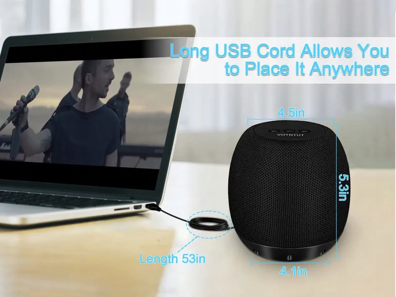 YYV USB Computerluidsprekers Stereo Bas Plug And Play — foto 5