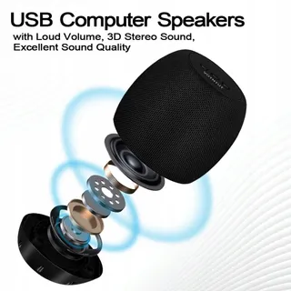 YYV USB Computerluidsprekers Stereo Bas Plug And Play — miniatuur 3
