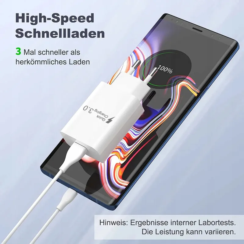 NEWDING Oplader 18W Quick Charge 3.0 USB Adapter Android — foto 3