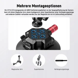 NEEWER Camerahouder 4,5 Inch Zuignap Magische Arm — miniatuur 6