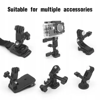 Set 2x Verstelbare Houder GoPro Hero en Andere Actiecamera's — miniatuur 2
