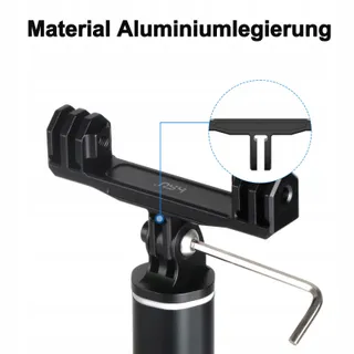 HSU Aluminium Dubbele Mount GoPro Hero 12 11 10 9 8 7 6 5 4 3 — miniatuur 5