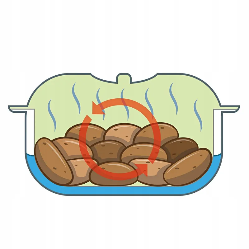 BASILICO Magnetron Aardappelkoker Groenten Energiebesparend — foto 4