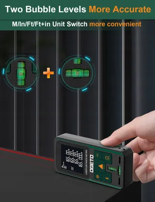 OGETO Laserafstandsmeter 120m LCD Hoek Pythagoras — miniatuur 5