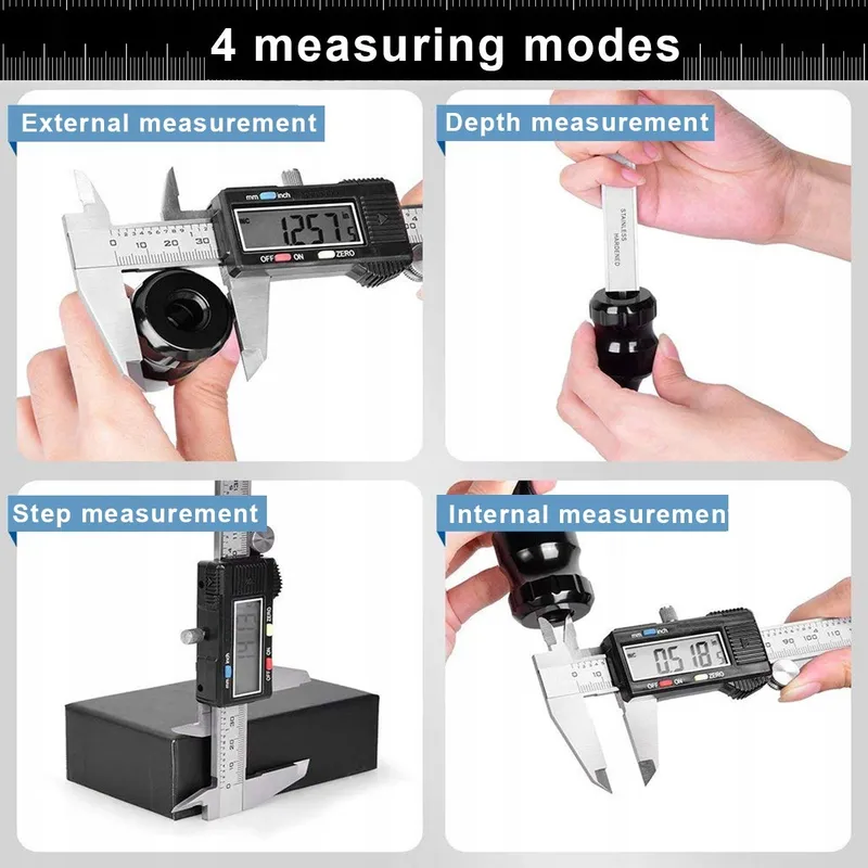 QFUN Digitale Schuifmaat 150mm Waterdicht Stofdicht LCD — foto 4