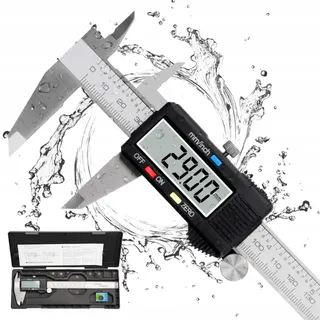 QFUN Digitale Schuifmaat 150mm Waterdicht Stofdicht LCD — miniatuur 2