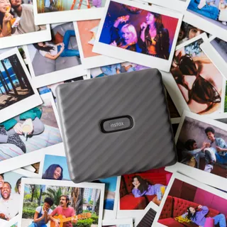 INSTAX LINK Smartphoneprinter Breed Formaat Mocha Grijs — miniatuur 3