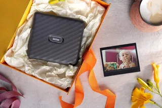 INSTAX LINK Smartphoneprinter Breed Formaat Mocha Grijs — miniatuur 6