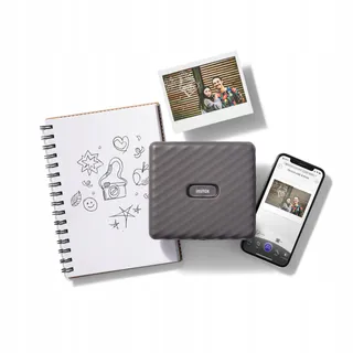INSTAX LINK Smartphoneprinter Breed Formaat Mocha Grijs — miniatuur 2