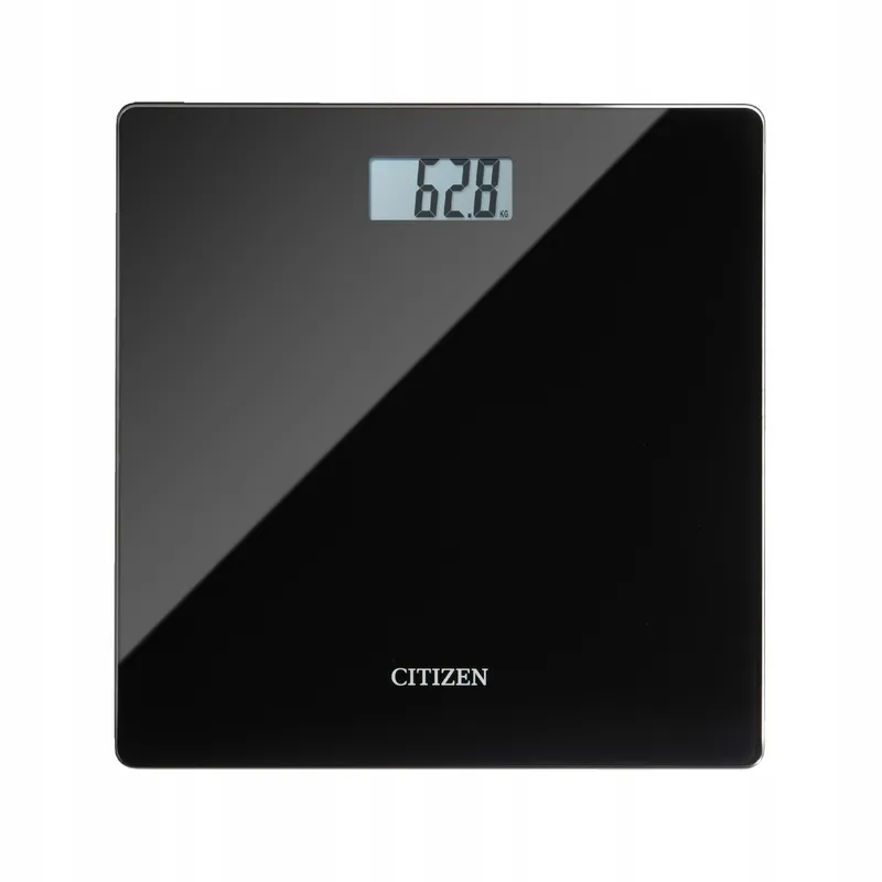 CITIZEN Digitale Badkamerweegschaal Wit Zwart LCD Gehard Glas — foto 1