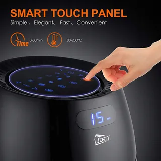 UTEN Airfryer XXL 6.5L LED Touchscreen 1800W 8 Programma's — miniatuur 2