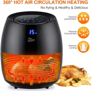 UTEN Airfryer XXL 6.5L LED Touchscreen 1800W 8 Programma's — miniatuur 3