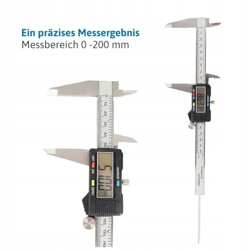 DÖNGES Digitale Schuifmaat 200mm LCD RVS — foto 3