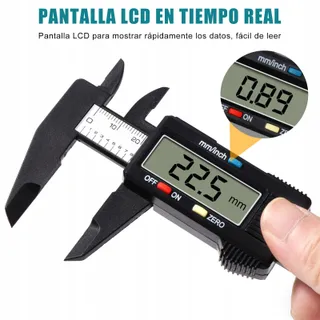 VINABO Digitale Schuifmaat 150mm 6 Inch Elektronisch Meetgereedschap LCD — miniatuur 3