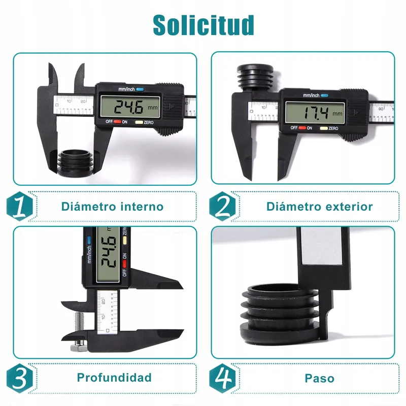 VINABO Digitale Schuifmaat 150mm 6 Inch Elektronisch Meetgereedschap LCD — foto 4