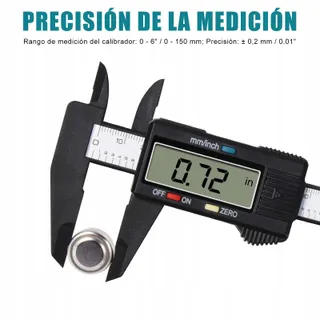 VINABO Digitale Schuifmaat 150mm 6 Inch Elektronisch Meetgereedschap LCD — miniatuur 7