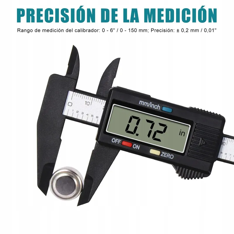 VINABO Digitale Schuifmaat 150mm 6 Inch Elektronisch Meetgereedschap LCD — foto 7