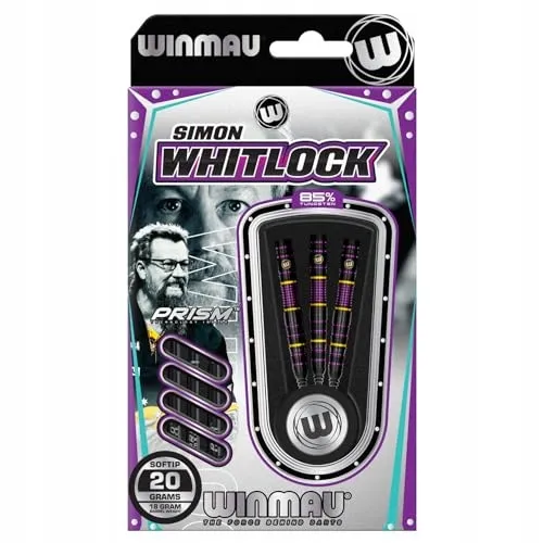 WINMAU Dartset Simon Whitlock 85% Pro 18g 20g Soft Tip — foto 4