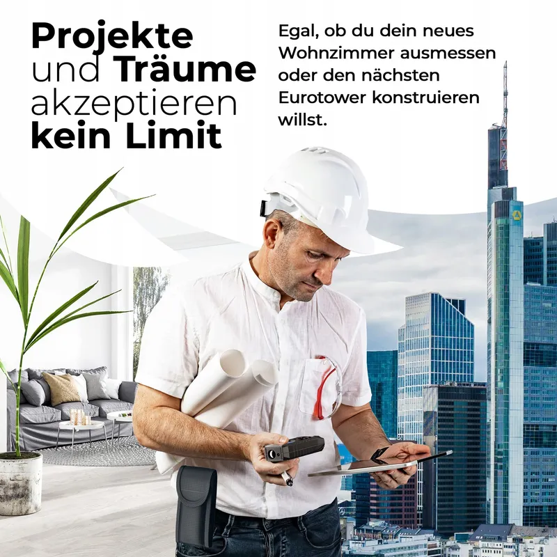 LION STAHL Laser Afstandsmeter 5cm-50m Binnen Batterijen — foto 8