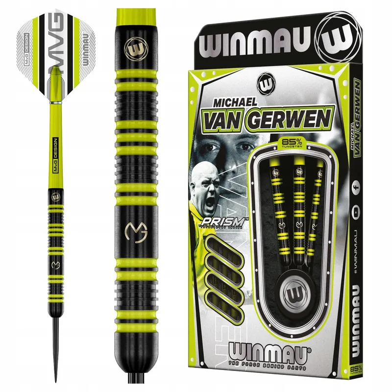 WINMAU MvG 85% Pro-Series 25g Dartset Met Flights En Shafts — foto 1