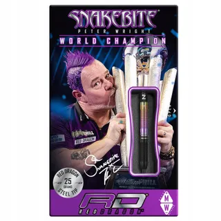 RED DRAGON Snakebite 2020 25g Wolfraam Darts met Flights — miniatuur 4