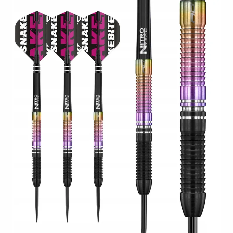 RED DRAGON Snakebite 2020 25g Wolfraam Darts met Flights — foto 6