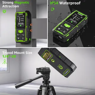HUEPAR Dubbele Laserafstandsmeter 200M LCD Afstand Oppervlak — miniatuur 9