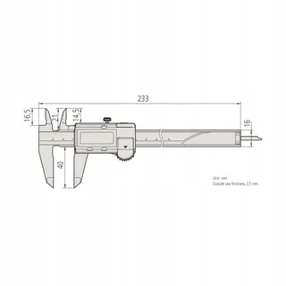 MITUTOYO Digitale Schuifmaat Zonder Data-uitgang 0-150mm DIN 862 — miniatuur 6