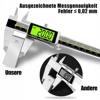 ORTHLAND Digitale Schuifmaat 150mm LCD Waterdicht Diepte — miniatuur 1