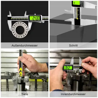 ORTHLAND Digitale Schuifmaat 150mm LCD Waterdicht Diepte — miniatuur 5