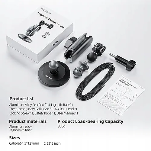 TELESIN Magnetische Houder voor GoPro DJI Osmo Insta360 — foto 7
